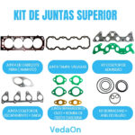 Kit Junta Superior Gm Monza Kadett Ipanema 1.8 8v 86/ 97 - Imagem 2