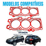 Kit Juntas Cabeçote Hyundai Santa Fé 2.7 V6 24V 05/.. G6EA em Aço - Imagem 2