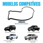 Junta da Tampa de Distribuição Nissan Frontier 2.5 16V YD25DDTI - Imagem 2