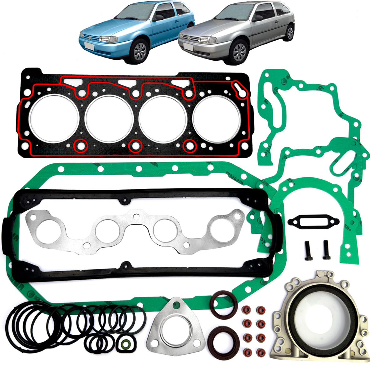Junta Completo Com Retentor Gol At 1.0 8v 1000 Flex 95/...