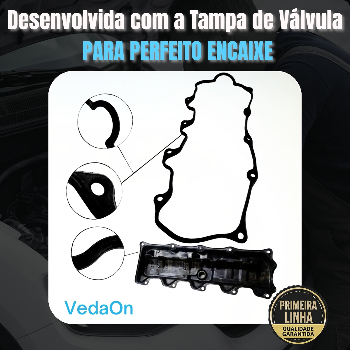 Junta Superior S/ Cabeçote Retentor Hilux 3.0 8v 5l - Imagem 5