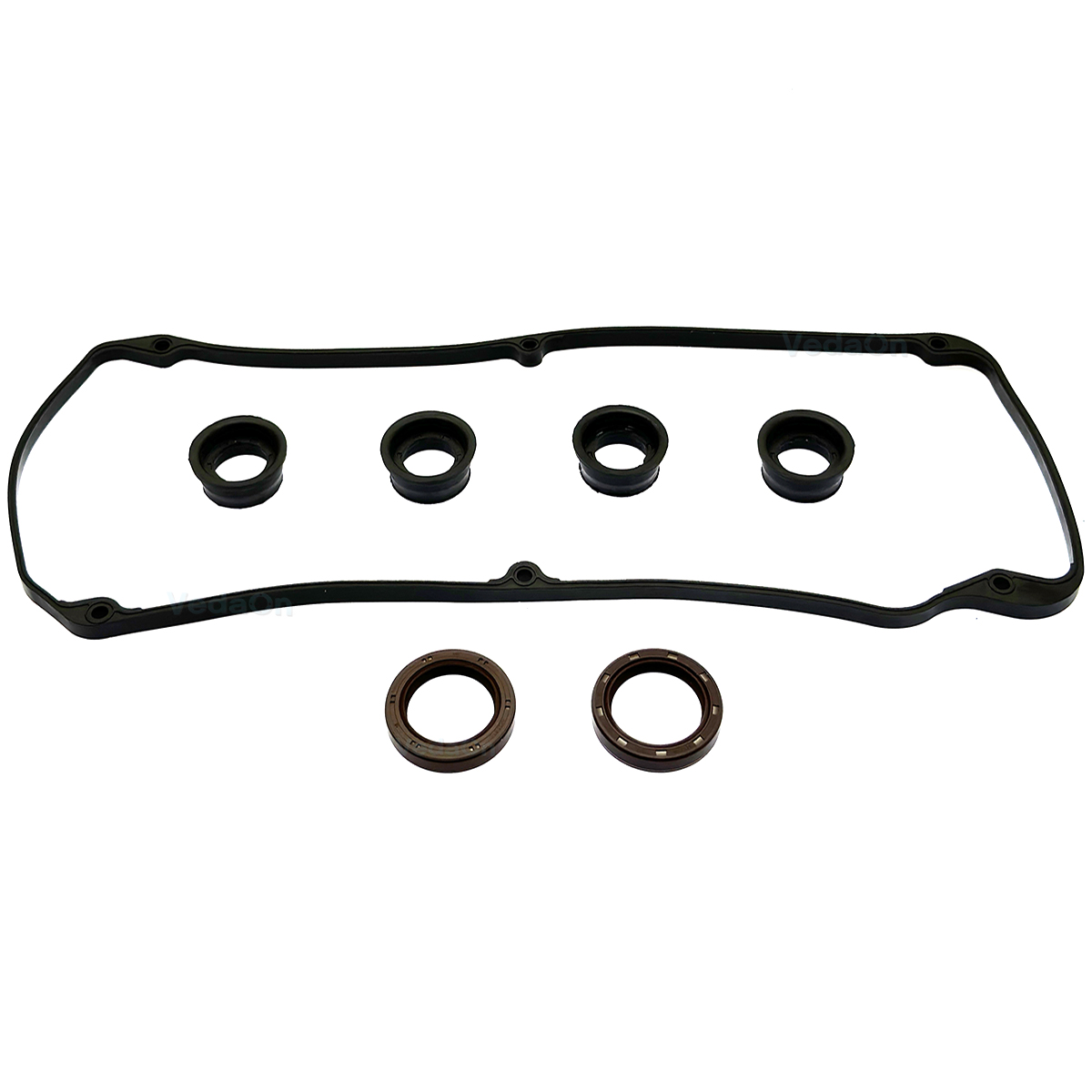 Kit Junta Tampa Válvulas Vedadores Montero/Pajero IO 98/.. TR4 02/.. L4 16V 1.8 4G93 2.0 4G94 retentor polia e comando - Imagem 5