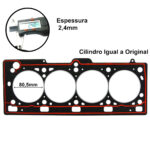Junta Cabeçote Sob Medida PAK3 Kangoo Laguma 1.6 16v K4m - Imagem 2