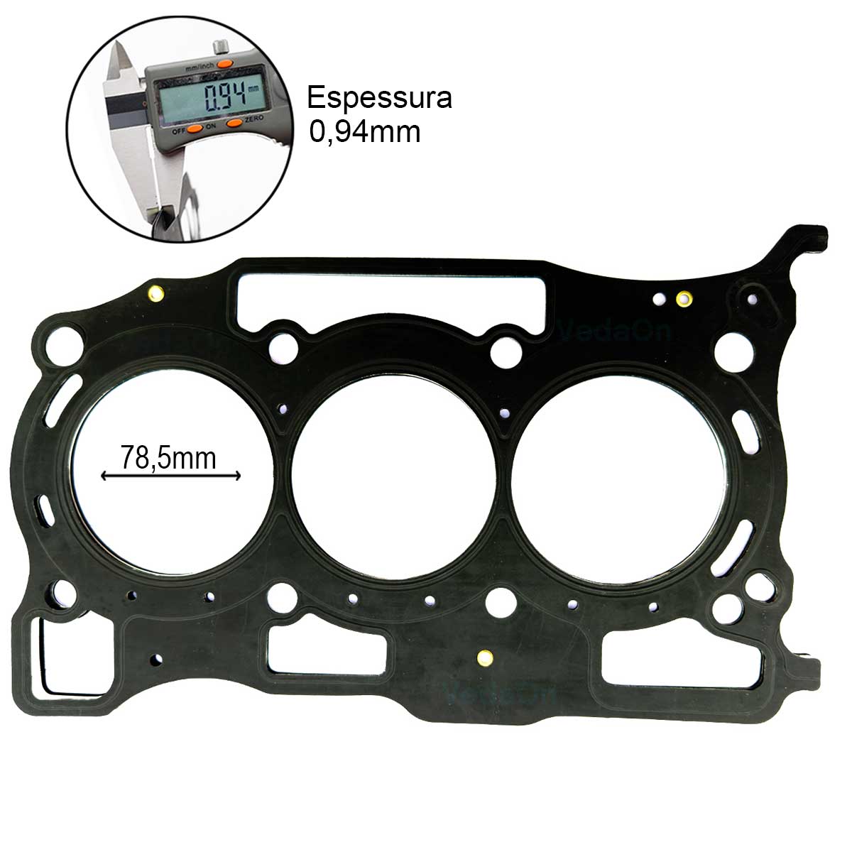 Kit De Juntas Com Retentores Nissan New March / Versa 1.0 12V Hr10De - Mls - Imagem 3
