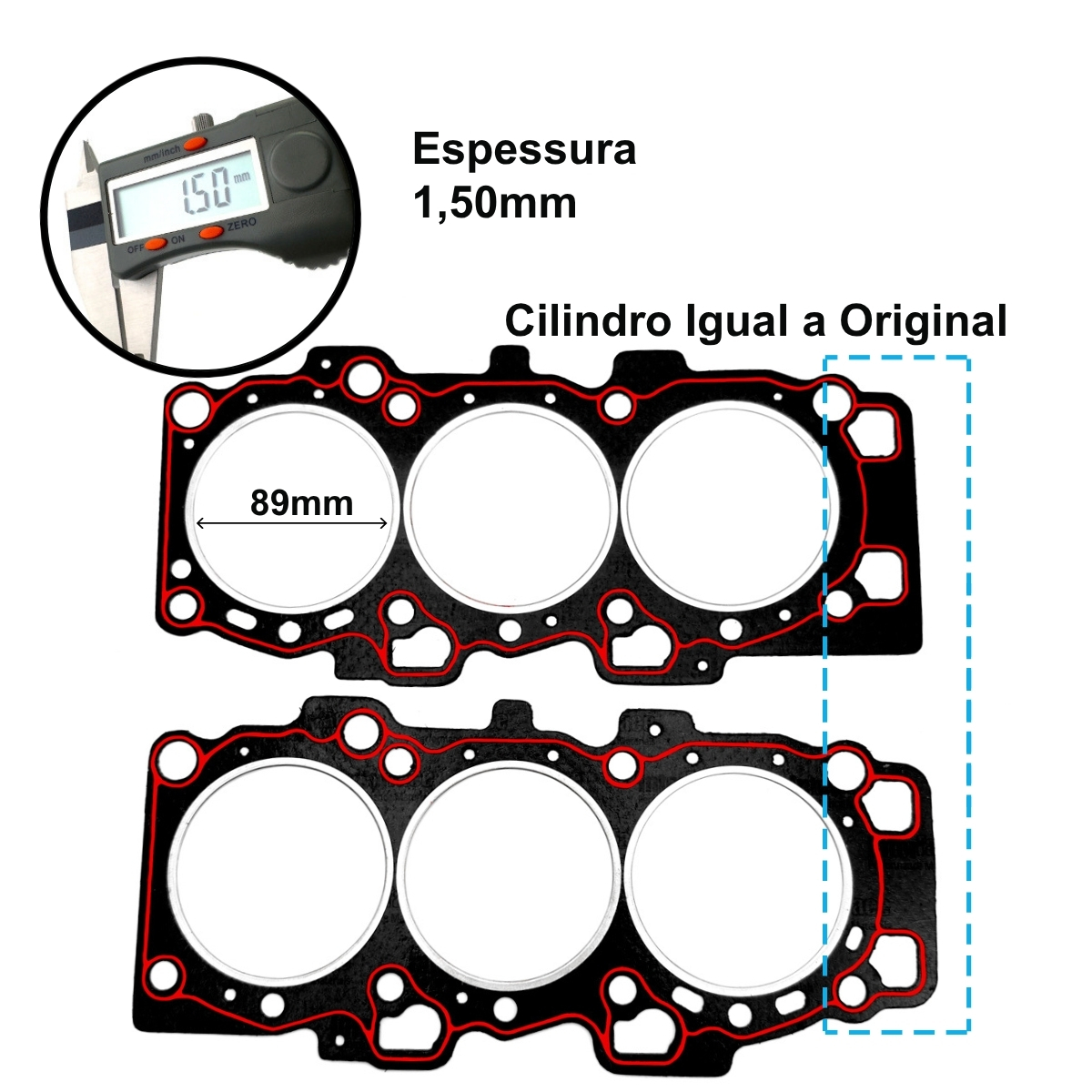 Kit de Juntas Tucson/Sonata/Santa Fé 2.7 V6 24V G6BA DOHC PAK C/ Retentores - Imagem 5