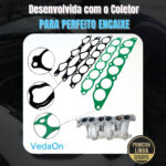 Kit Coletor de Admissão Tucson/ Sonata/ Santa Fe 2.7 V6 24V G6BA / G6EA DOHC - Imagem 7