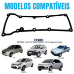 Junta Tampa Válvula Ford Escort Ecosport 1.6 8v Zetec Rocam - Imagem 3