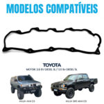 Junta De Tampa De Válvula Toyota Hilux 3.0 8v 5l - Imagem 3