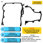 Kit Juntas Cárter (Borracha) Renault Kwid Logan Sandero 1.0 12V L3 B4D (P/ Carter de Alumínio) - Imagem 3