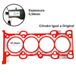 Junta Cabeçote Inox 0,65mm Focus Duratec 2.0 16V Direct Flex 2014/... MGDA XQDA - Imagem 2