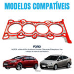 Junta Cabeçote Inox 0,65mm Focus Duratec 2.0 16V Direct Flex 2014/... MGDA XQDA - Imagem 3