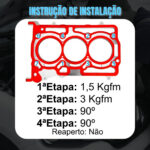 Junta Cabeçote Inox Fiat Argo/ Mobi/ Novo Uno Firefly Flex 1.0 6V 3Cil 2017/... - Imagem 5
