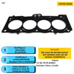 Junta Cabeçote Corolla 1.8 16v Dohc 7afe 1992 A 2002 - Imagem 3