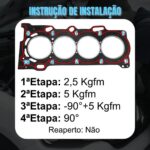 Jogo Junta Cabeçote Toyota Corolla 1.6 1.8 16v Vvti 1zz - Imagem 6