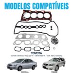 Jogo Junta Cabeçote Toyota Corolla 1.6 1.8 16v Vvti 1zz - Imagem 4