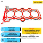 Junta Cabeçote INOX 0,60mm Hyundai New Tucson 1.6 L4 16V DOHC Gamma T-GDi G4FJ - - Imagem 3