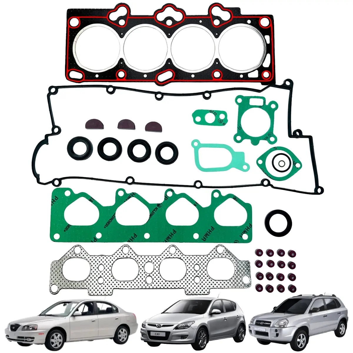 087cbb02cc155f0435df50318b9dad3d.webp Kit Junta Superior Retentor Tucson I30 Elantra 2.0 16v G4gc - Imagem 1