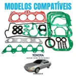 Jogo de Juntas INOX com Retentores Toyota Corolla Antigo 1.8 L4 16V DOHC 7A-FE - Imagem 4