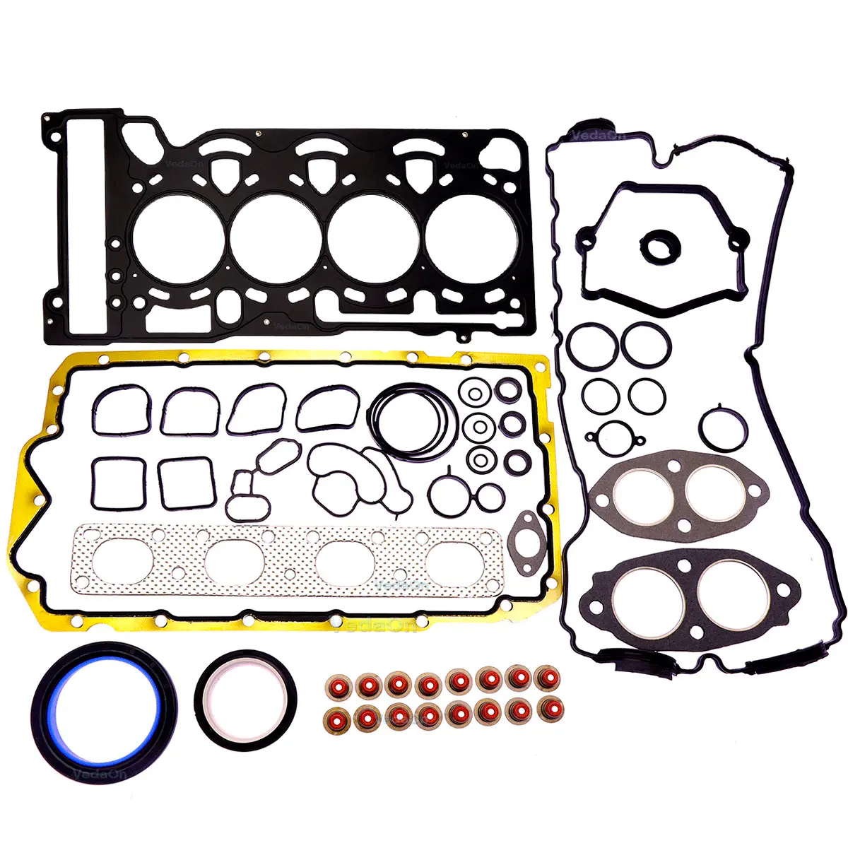 1ebe2d752eca372c0e6e7adeb0ff282d.png Jogo Junta Motor com Retentor Bmw 318i 320i X1 1.8 2.0 16v N46 Aço - Imagem 1