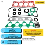 Kit de Juntas INOX com Retentores Toyota Corolla Antigo 1.8 L4 16V DOHC 7A-FE - Imagem 5
