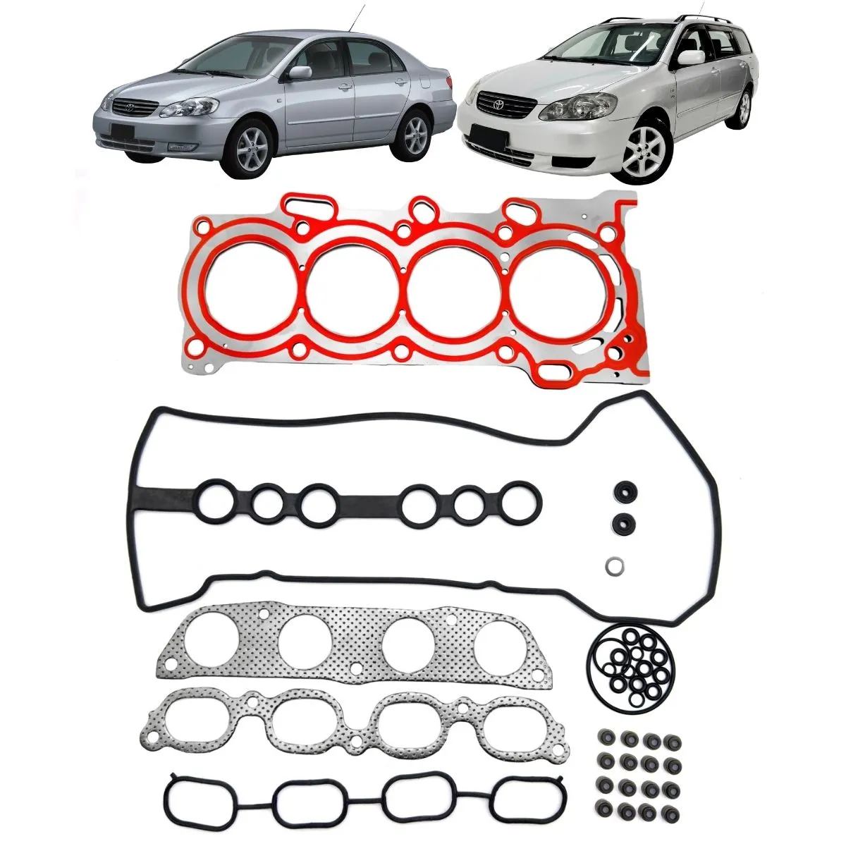 33a306818cba3ee84c1dc7df69bcbc00.jpg Kit Junta Superior Com Retentor Corolla 1.6 1.8 16v Vvti 1zz - Imagem 1