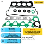 Kit Junta Superior Corolla 1.8 16v Dohc 7afe 1992 A 2002 - Imagem 4