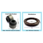 Kit de Juntas INOX com Retentores Toyota Corolla Antigo 1.8 L4 16V DOHC 7A-FE - Imagem 3