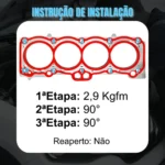 Jogo de Juntas INOX com Retentores Toyota Corolla Antigo 1.8 L4 16V DOHC 7A-FE - Imagem 10