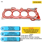 Junta Cabeçote INOX 0,54mm Corolla Fielder Rav4 1.6 3ZZ-FE 1.8 1ZZ-FE L4 16V DOHC 98/... - Imagem 3