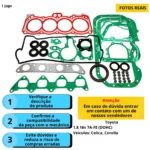 Jogo de Juntas INOX com Retentores Toyota Corolla Antigo 1.8 L4 16V DOHC 7A-FE - Imagem 5