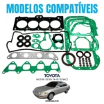 Jogo Junta Motor Retentor Corolla 1.8 16v Dohc 7afe 92 A 02 - Imagem 5