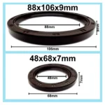 Retentor Dianteiro + Traseiro 16V Toyota Hilux (05/...)/ Hi Ace 2.7 2TR-FE FLEX (DOHC) - Imagem 2