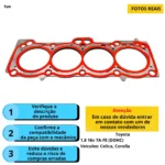 Junta Cabeçote Inox Corolla 1.8 16v Dohc 7afe 1992 A 2002 - Imagem 3