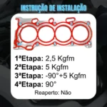 Kit Junta Superior Toyota Corolla 1.6 1.8 16v Vvti 1zz [FAB] - Imagem 6