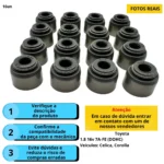 Retentores De Hastes Válvulas Corolla 1.6 1.8 16v 4afe 7afe - Imagem 3