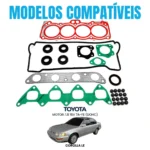 Kit de Juntas INOX com Retentores Toyota Corolla Antigo 1.8 L4 16V DOHC 7A-FE - Imagem 4