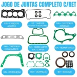 Jogo Junta Motor Retentor Corolla 1.8 16v Dohc 7afe 92 A 02 - Imagem 2
