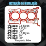 Junta Cabeçote Ford Ka Ecosport 1.5 12v 3cc Dragon 2018-2020 Flex - Imagem 5