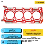 Junta Cabeçote Inox Master 2.3 16V M9T 710 Diesel Power Train - Imagem 3