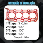 Junta Cabeçote Sobmedida Inox 1,25mm Renault Master III DCI PowerTrain 2.3 16V L4 M9T 710 Diesel - Imagem 5